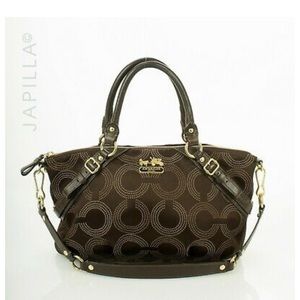 Coach Sophia Madison Dotted Op Art Handbag 15935